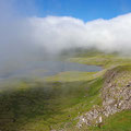 Hiking over the ridges - fog coming and going