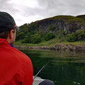 Fishing in the entrance to the loch