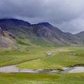 Broad valley with Scafell Pike in the background