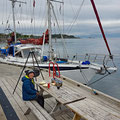 In many small bays there are publics jetties with grills, picnic tables, showers and toilets