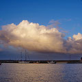 Evening walk around the harbor basin.