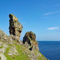 Steep path along the cliffs