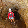 Inside a magma tunnel