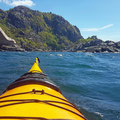 Wind picked up to 25kn, even stronger paddling was necessary on the way back