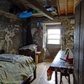 Inside the small cabin