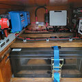 New batteries - installation between the alternator and the Lithium battery. Every thing takes three times longer as planed on a boat...