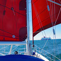 Downwind sailing with weak wind