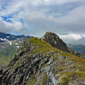 Walking along the ridge...
