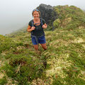 Hiking to the highest point on sheep trails - walking knee deep in the moss