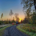 ...we went before breakfast for a morning stroll with Lucy, their very well trained Malinois.
