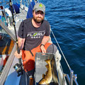 Time for fishing. After just two attempts we got our first cod.