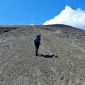 Walking on the "new land", dusty and unpleasant hot
