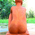 nu assis étude sculpture argile