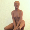 nu assis étude sculpture argile