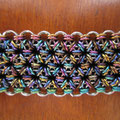 Stainless Steel & Nobium: Multi-color mini J-Lace cuff