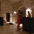 Installation de l'expo à Porto Vecchio