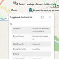 Más información al hacer clic en los objetos.