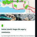 El mapa saltará al inicio de la excursión