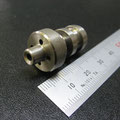 材質 : S45C　　　 サイズ : φ15ｘ27　　　　　　　 LOT : 1000　　　　　　  S45Cの加工です。センターはφ　の貫通穴になっており、端面穴φ　が4か所となっております。 生材のため自動旋盤での連続加工しづらい材質です。