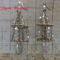 PCA007 pendientes lámpara swarovski 