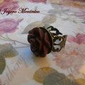 A012 Anillo filigrana granate