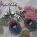 PE008 japonesita morada con lazo, 5cm