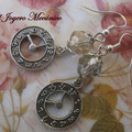 PR011 reloj plateado y cristal. Largo aprox. 5,5 cm