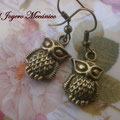 PA025 búho en bronce, 3,7cm