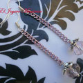 PCA004 pendientes rosas cristal 
