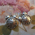 PR012 pendientes reloj despertador