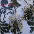 PA008 Pendientes araña y cuenta cristal checo