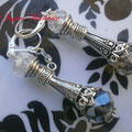 PC047 Forma de botella cuentas claras 