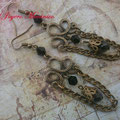 PCA006 pendientes bronce y swarovski 
