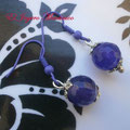 PC032 Cuenta facetada morada 