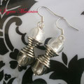 PC042 Cuentas lampwork blanco y gris 