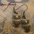 PA032 pendientes búhos pequeños