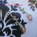 PC039 Cuenta rosa y hojitas