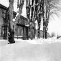 Gutshaus Ganzow - Frontansicht um 1920 | hölzerne Veranda von 1880, historischer Lindenbestand, Fensterteilung Obergeschoss: bauzeitlich, Fensterteilung Erdgeschoss: 1880