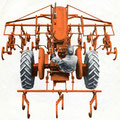 Allis-Chalmers WD45 RowCrop mit Anbaugeräten (Quelle: AGCO)