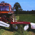 Hesston 1150 Mähwerk mit Fiat Traktor (Quelle: AGCO)