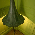 Champignophone : Luminaire pavillon de gramophone ancien