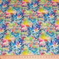 Stoff Blau 20 - Bunt