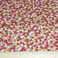 Stoff Rosa 8 - weinrot/Senf