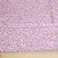 Stoff Rosa 1 - Streublumen bunt - NEU