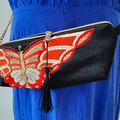 6) Tasche aus Obibrokat, gefüttert