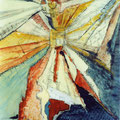 Leuchtturm an den Klippen; Papier,.... x ....; 1999