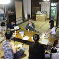 初めて筑波山 大越邸に訪れた日です。地元の方に、祭りのことや地域のことについて伺いました。