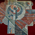 Monumental panel REVOLUTION. HAMMER AND SICKLE (mosaic) 