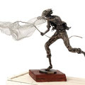 Fisherman - Size (cm): 70x45x30 - Weigth: 3,9 kg - metal sculpture