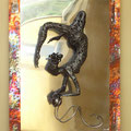 Dancer - Size (cm): 70x50x15 - Weigth: 5,6 kg - metal sculpture